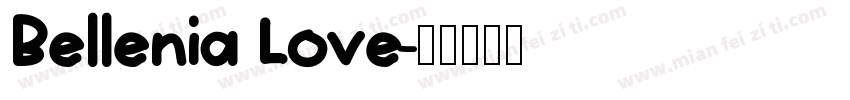 Bellenia Love字体转换